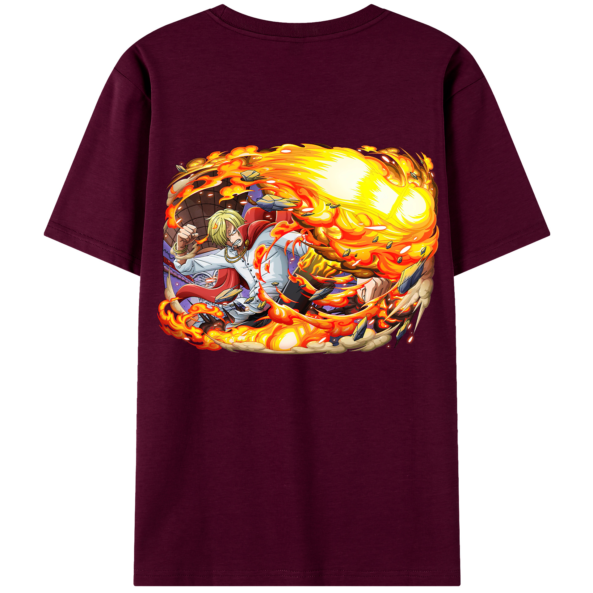 （画像用） ワンピース サンジ ONE PIECE Sanji レディース半袖Tシャツ(バックプリント)